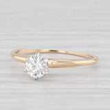 Jabel 0.37ct Round Diamond Solitaire Engagement Ring 14k Gold Size 7.25