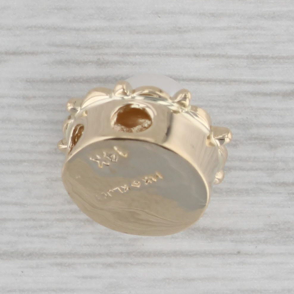 Gray Richard Klein Cultured Pearl Slide Bracelet Charm 14k Yellow Gold Vintage