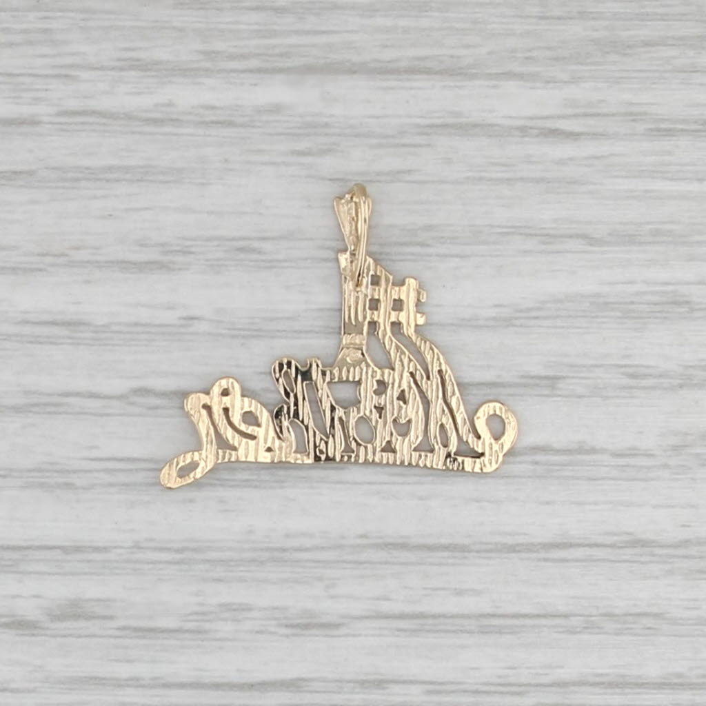 #1 Mother Pendant 14k Yellow Gold Gift Keepsake