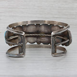 Native American Turquoise Cuff Bracelet Sterling Silver Vintage Mar Kaya 6.75"