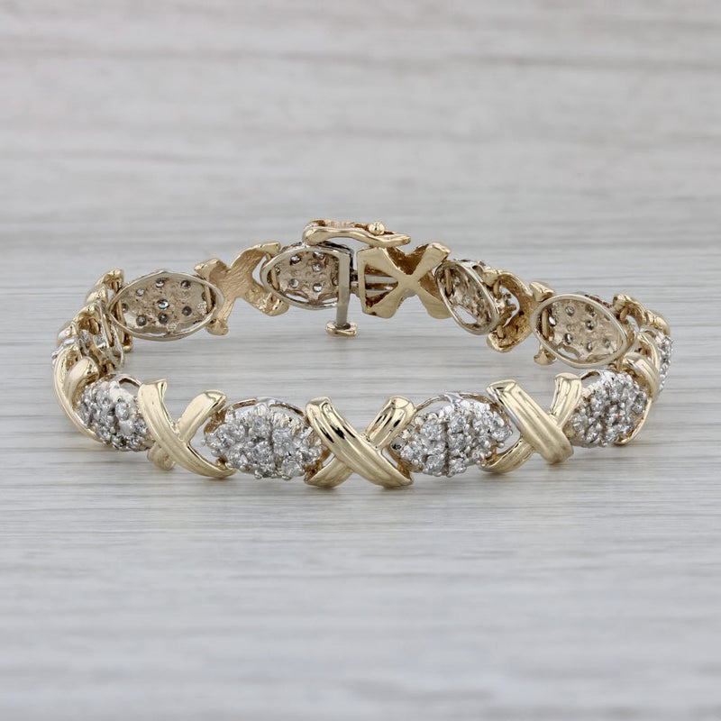 Buy Multi Stone Diamond Bracelet / 14k Gold Diamond Cluster Bracelet / Gold  Bracelet / Dainty Bracelet / Rose Gold Bracelet / Layering Bracelet Online  in India - Etsy