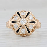 Antique 0.35ctw Old European Cut Diamond Ring 14k Yellow Gold Engagement