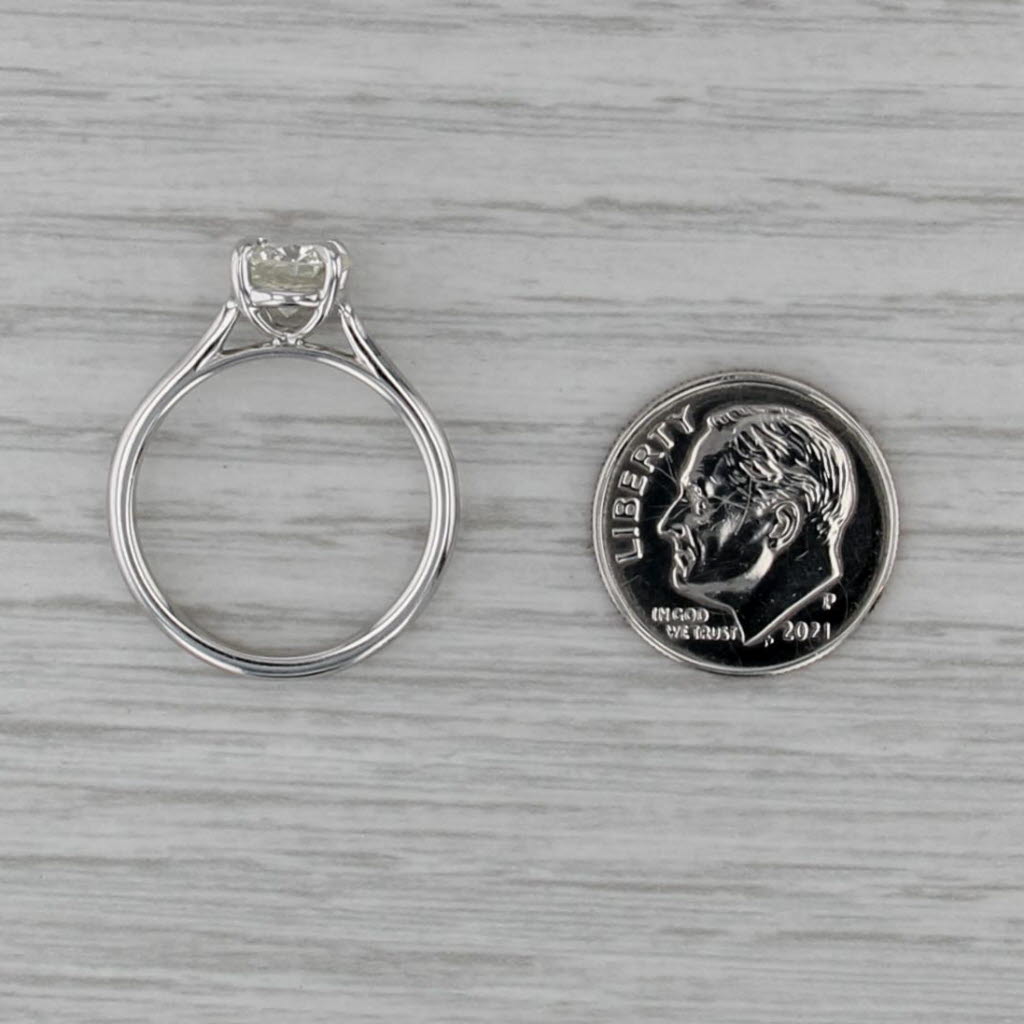 1.35ctw GIA Round Diamond Engagement Ring 950 Platinum Size 6.5