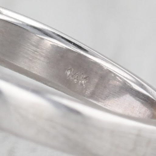 0.60ctw Diamond Openwork Ring 14k White Gold Size 5.75 Engagement