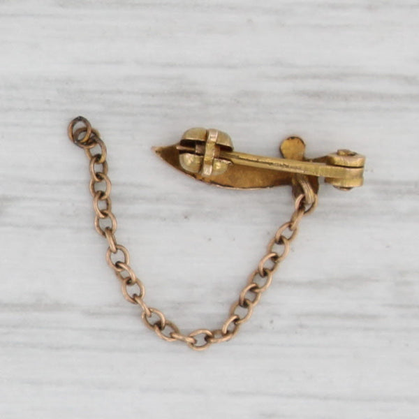 Light Gray Vintage Demolay Sword Guard Pin 10k Gold Masonic Youth
