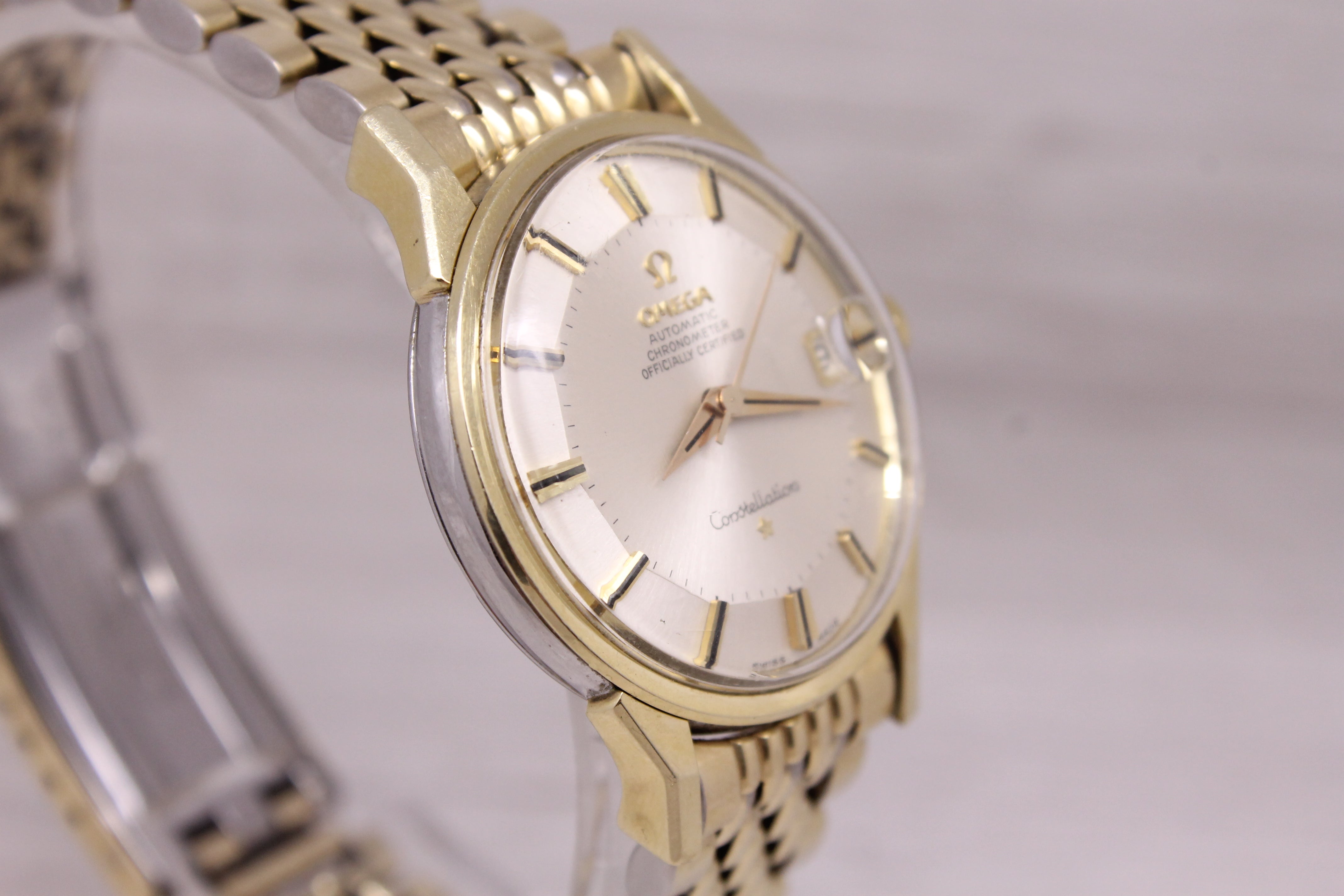 Vintage c.1966 Omega Constellation Mens Pie Pan Automatic Watch ORIGINAL Nr Mint