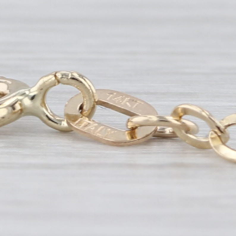 17" 1.8mm Cable Chain Necklace 14k Yellow Gold