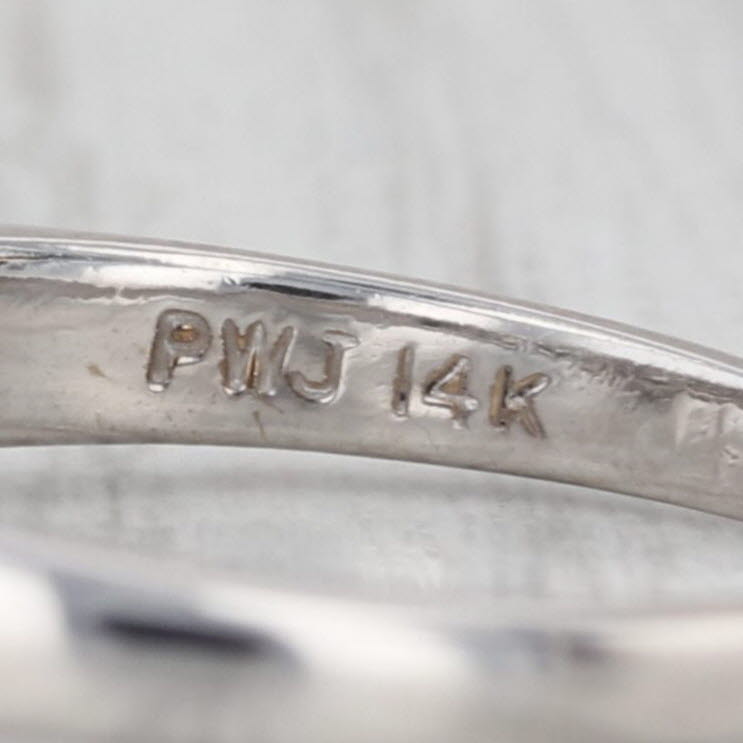 0.42ctw Diamond Contoured Wedding Band 14k White Gold Stackable Anniversary