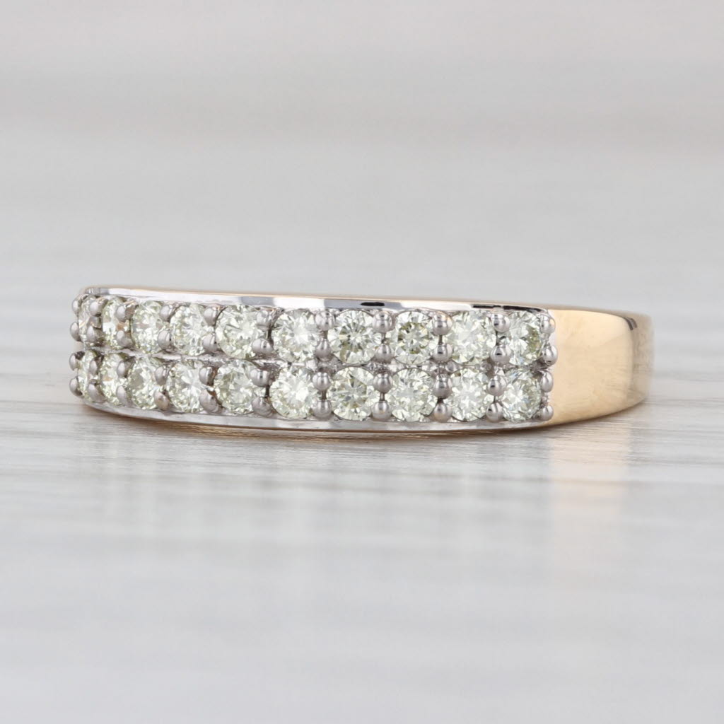 0.50ctw Diamond Wedding Band 18k Yellow Gold Stackable Ring Size 6 COA Tomas Rae
