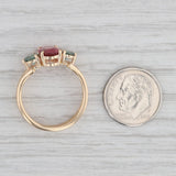 Gray 2.25ctw Pink Green Tourmaline Ring 14k Yellow Gold Size 8.25