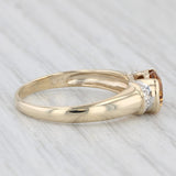 1.20ctw Oval Citrine Solitaire Ring 10k Yellow Gold Size 6.5