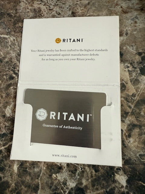 Ritani Cert GIA 1.69ctw Diamond Halo Engagement Ring 14k White Gold Size 5