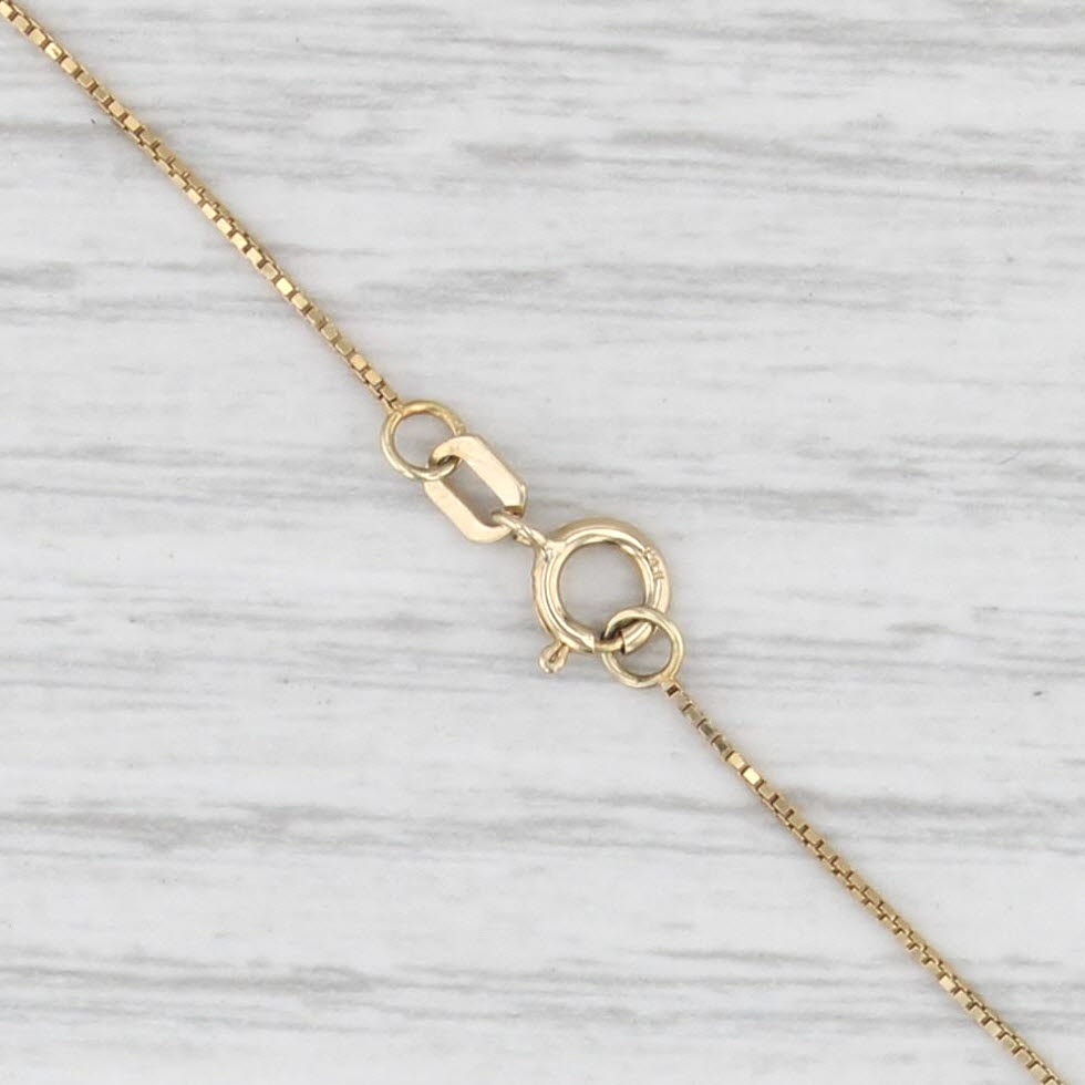 Filigree Hearts Cross Pendant 14k Yellow Gold 16" Box Chain