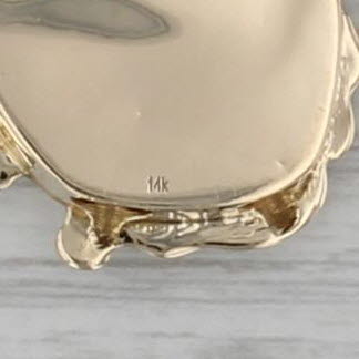 Art Nouveau Slide Bracelet Necklace Charm Pendant 14k Yellow Gold Figural Face