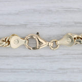 Gray 28" 5.2mm Curb Chain Necklace 10k Yellow Gold Lobster Clasp