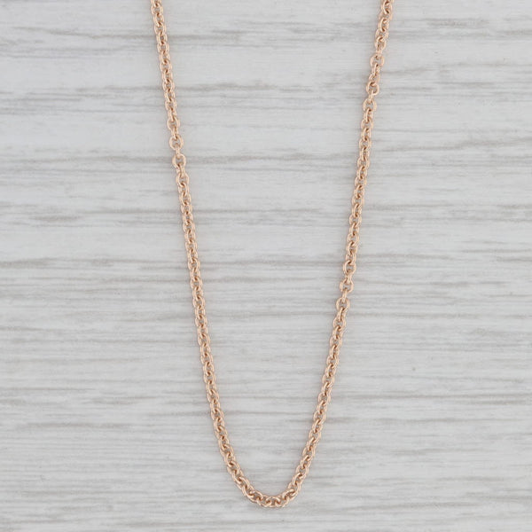 18" Cable Chain Necklace 10k Yellow Gold 1mm