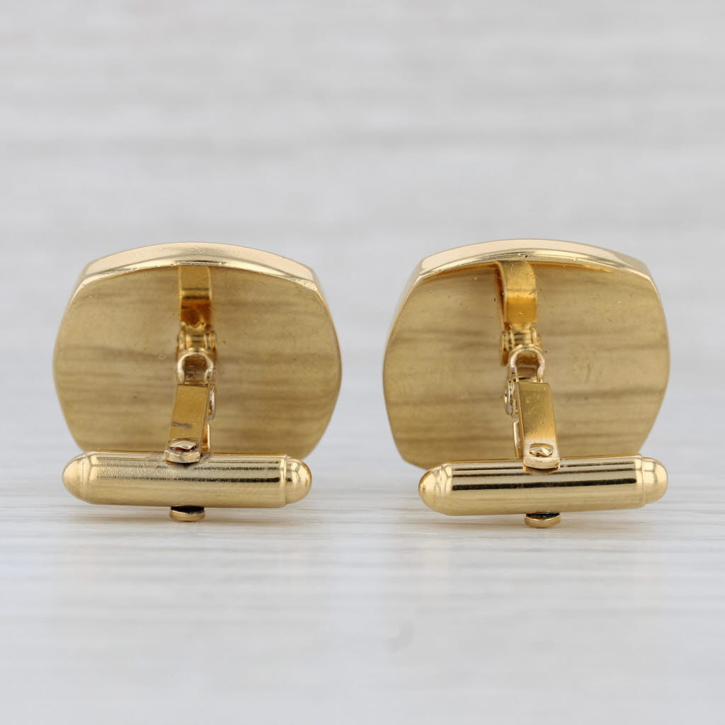 Gray US Indian Head Coin Cufflinks Gold Plated Folding Bar Backs