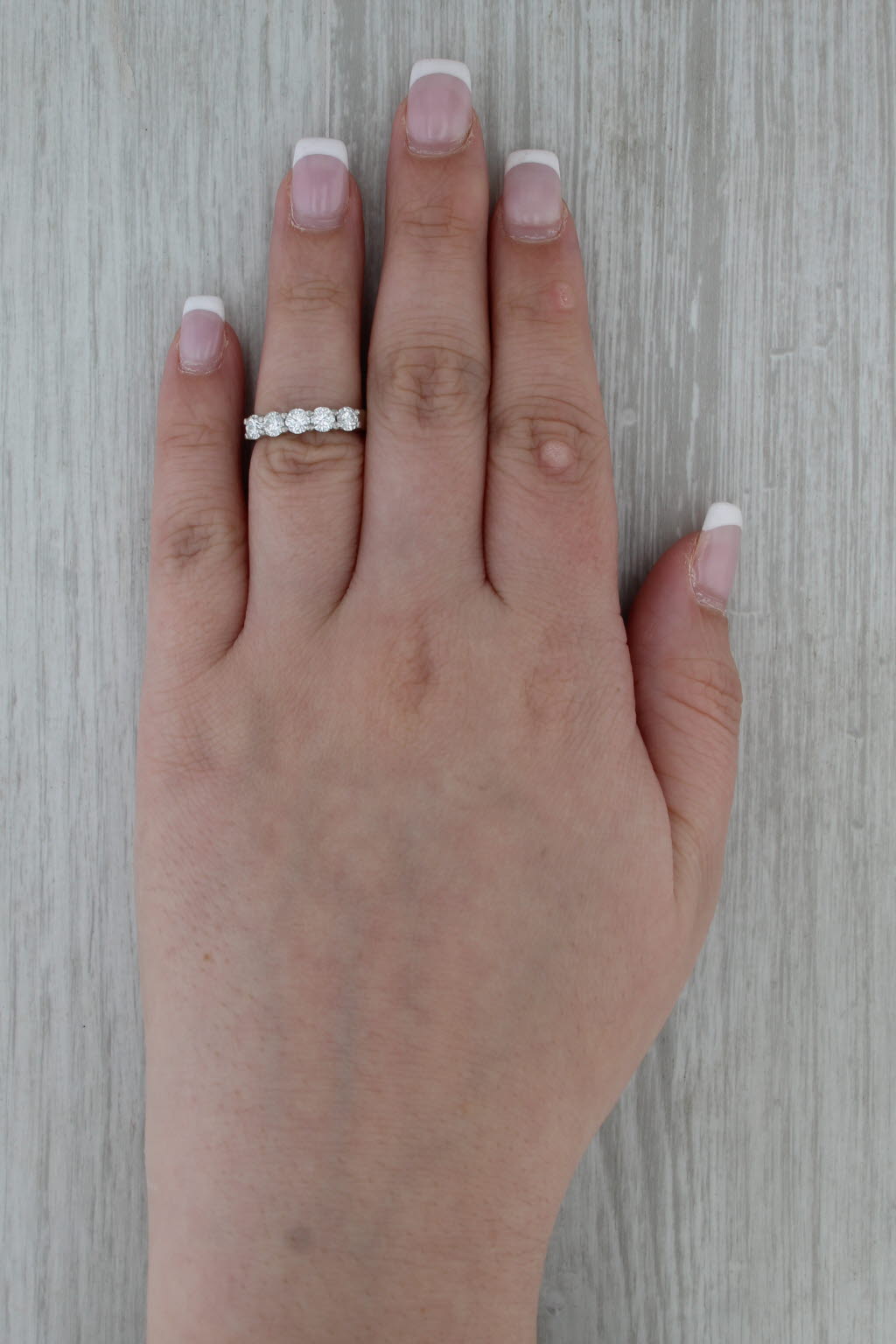 0.40ctw Diamond Wedding Band Anniversary Ring Platinum Size 4.75-5 Stackable