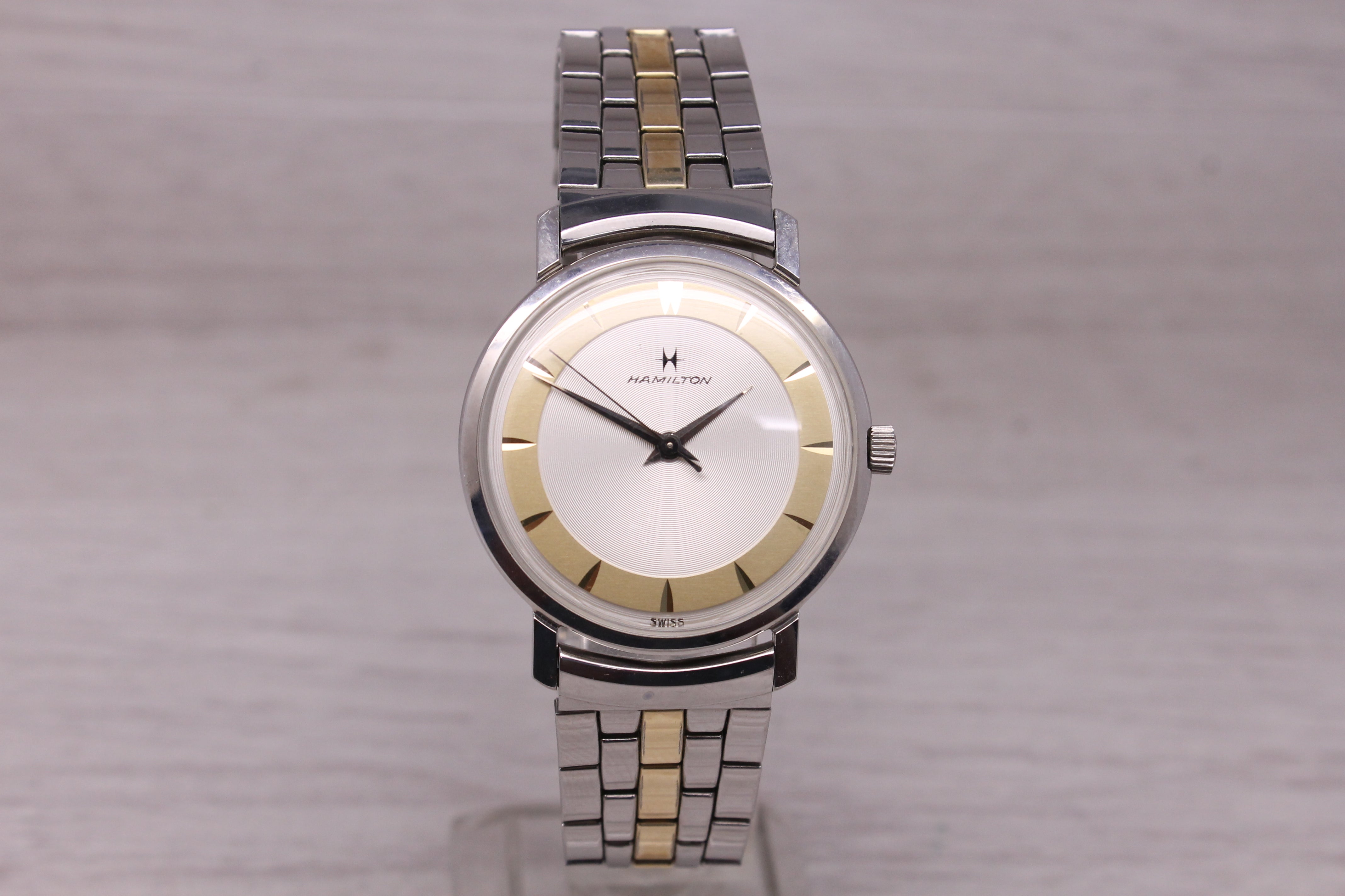 Vintage Hamilton Mens Mechanical Watch Sea Guard Stainless Steel MINT