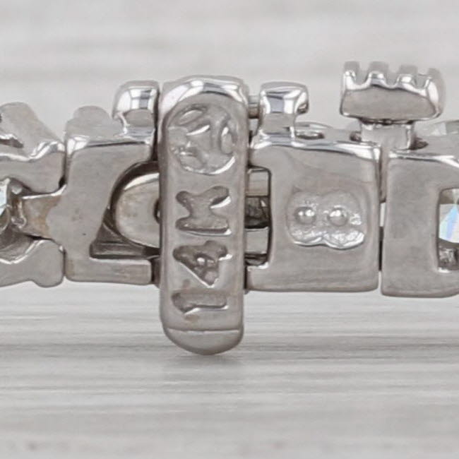 8ctw Diamond Tennis Bracelet 14k White Gold 6.75" 4.3mm