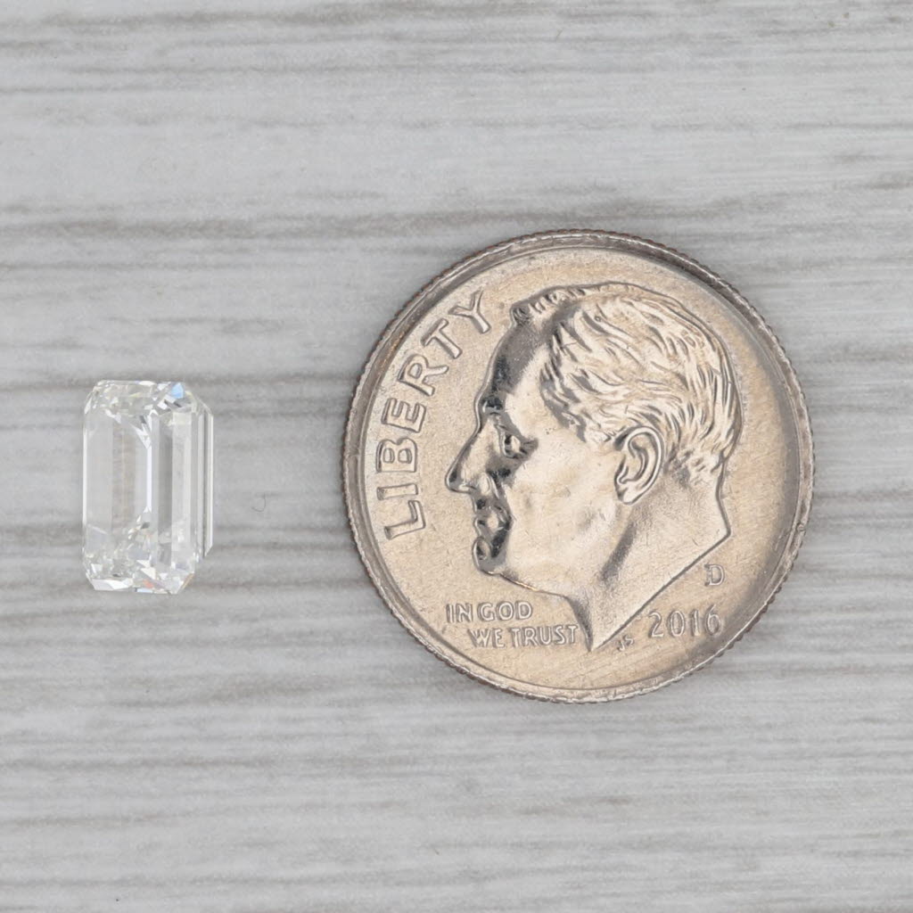 Gray Loose Diamond Solitaire 2.02ct Emerald Cut IGI VS1 H