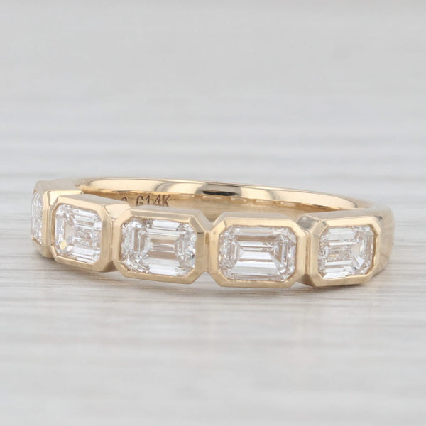 New 1.41ctw Lab Created Diamond Ring 14k Gold Size 6.5 Stackable Wedding Band