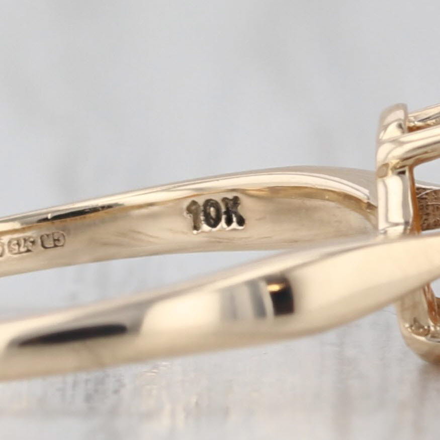 Yellow Opal Oval Solitaire Ring 10k Yellow Gold Size 7.25