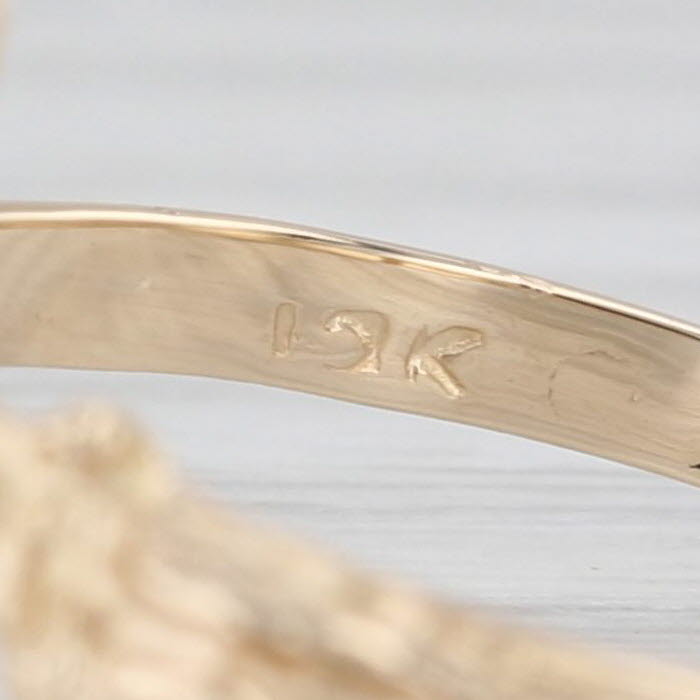 Crucifix Cross Ring 10k Yellow Gold Religious Jewelry Size 8.5