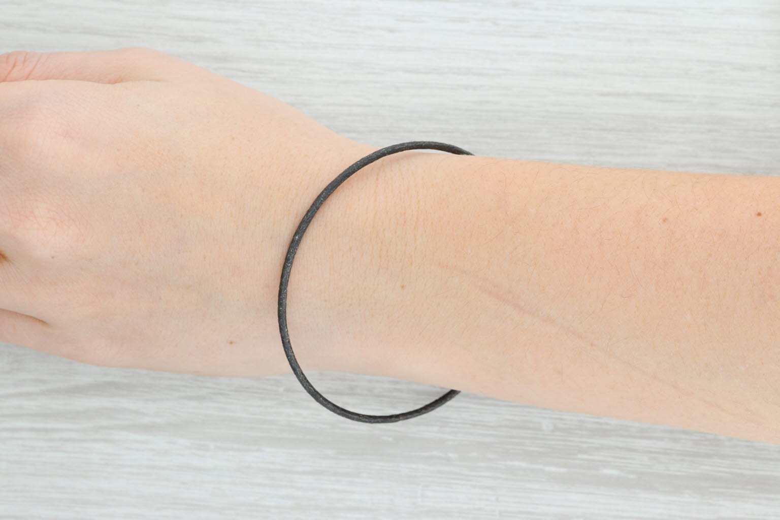 New Nina Wynn Pallas Bangle Bracelet Oxidized Sterling Silver 9" Size 4