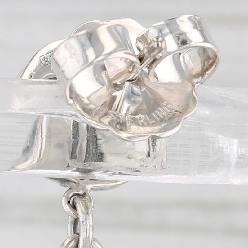 Yurman Elements Bead Aquamarine Chalcedony Earrings Sterling Silver 14k Gold