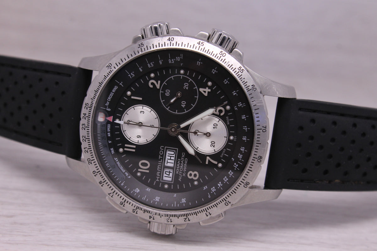 Hamilton Khaki Automatic X-Wind 45mm Chronograph Watch Swiss Day Date H776160