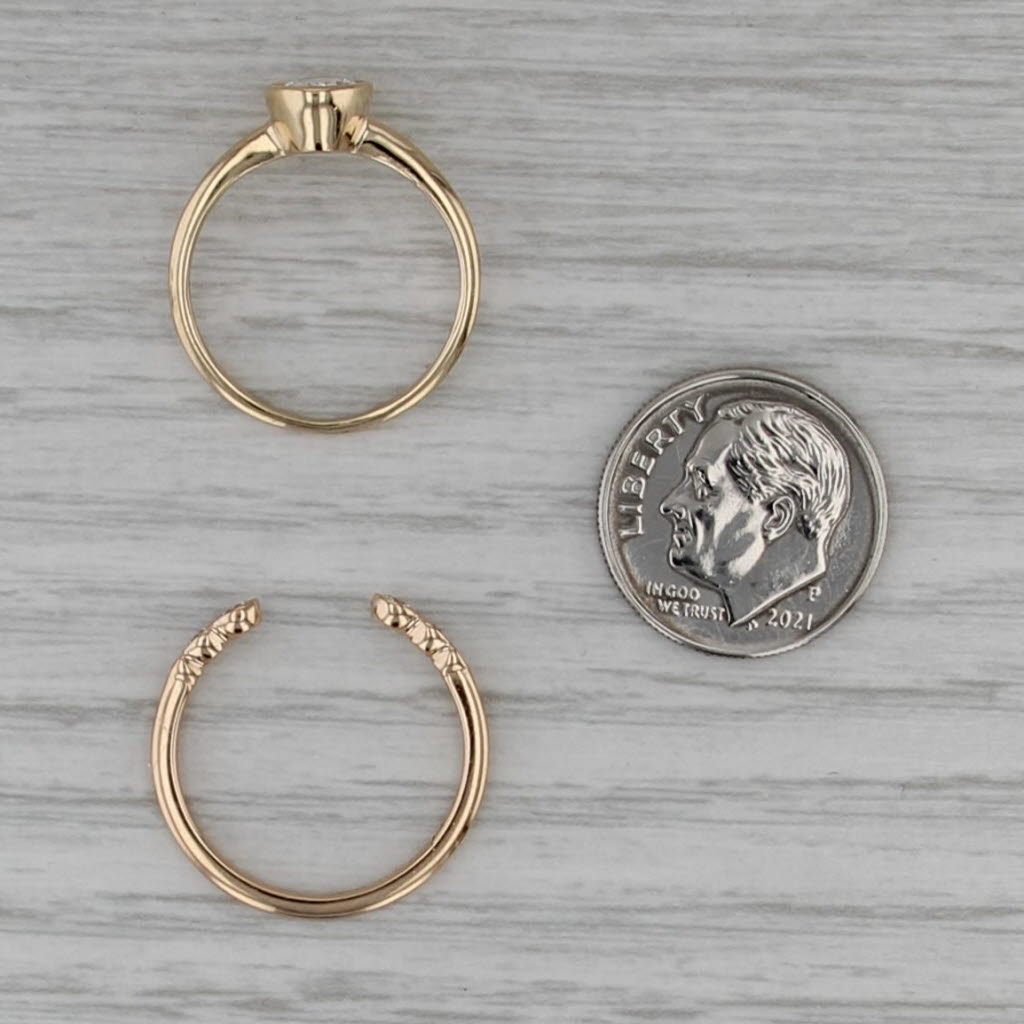 1.02ctw VS2 Oval Lab Grown Diamond Engagement Ring Wedding Band Set 14k Gold IGI