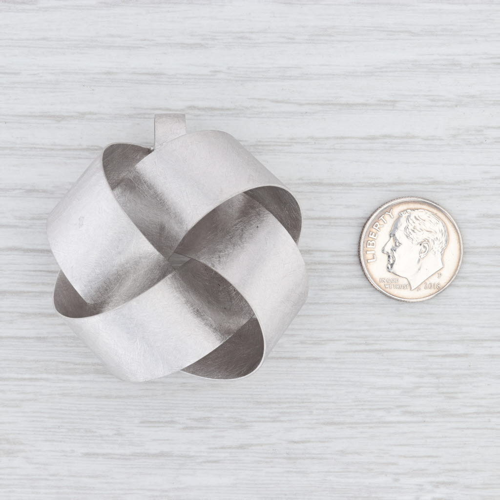 New Bastian Inverun Memorable Knot Pendant Sterling Silver 12891 Statement