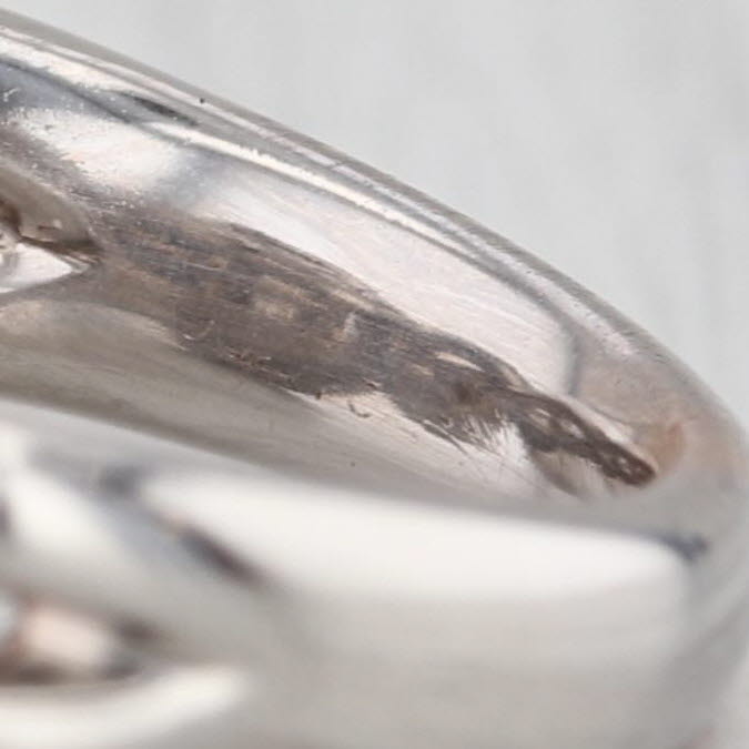 1.55ctw Diamond Halo Engagement Ring 14k White Gold Size 6 Celebration Grand