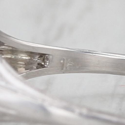 Art Deco 0.10ct Diamond Engagement Ring 18k Gold Filigree Old European Solitaire