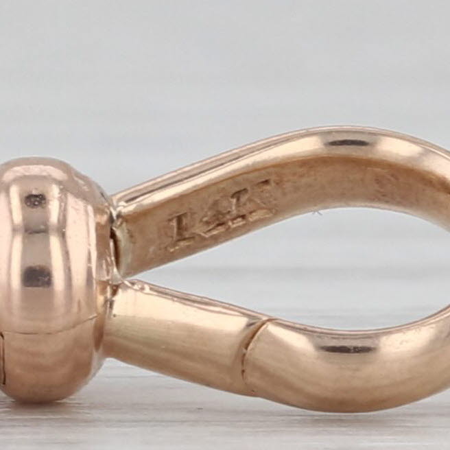 Antique Spring Hook Clasp 14k Rose Gold Findings Jewelry Making Repair