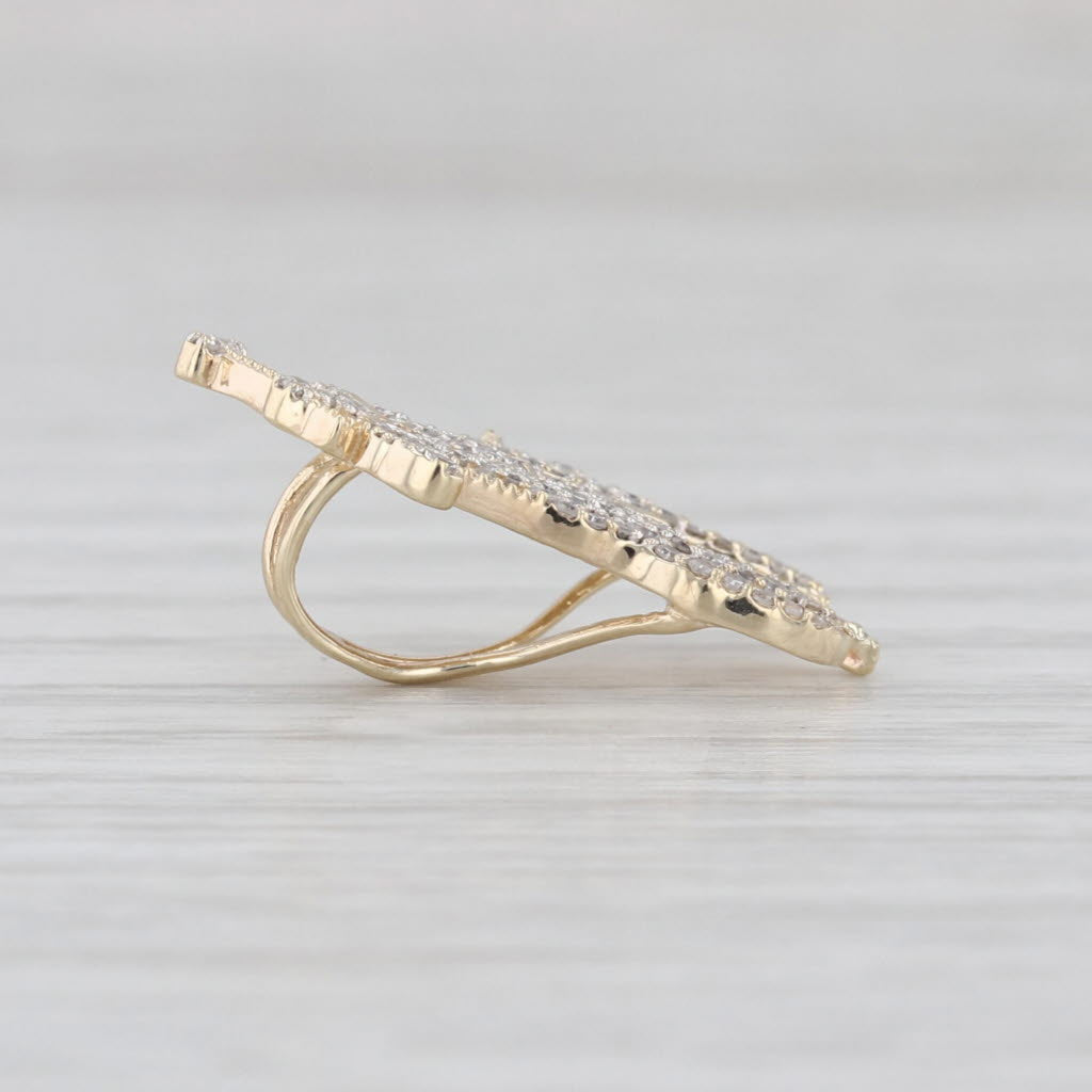 0.19ctw Diamond Polo Player on Horse Pendant 10k Yellow Gold