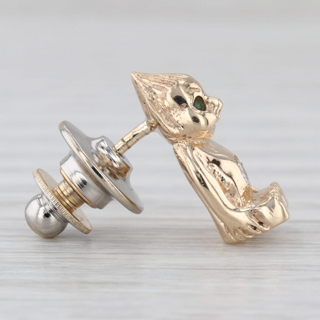 Vintage Shriners Bilikin Royal Order Jesters Pin 14k Gold Diamond Masonic