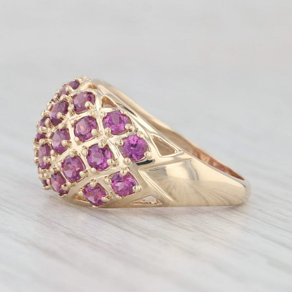 2.25ctw Grape Garnet Cluster Ring 14k Yellow Gold Size 6 Cocktail