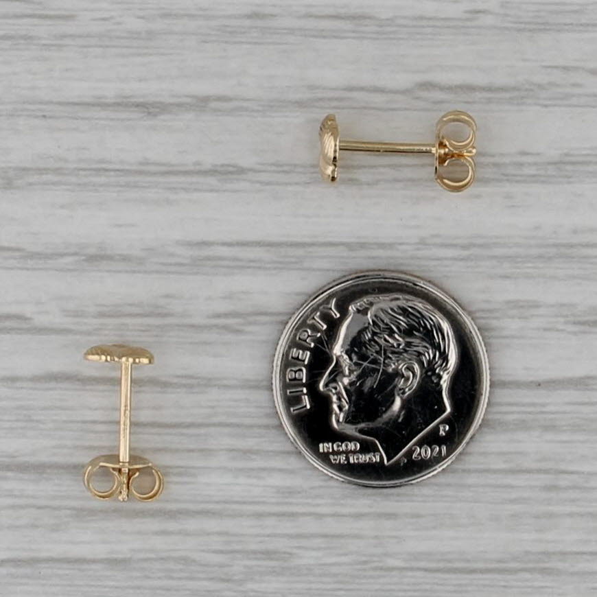 Knot Stud Earrings 18k Yellow Gold Small Studs