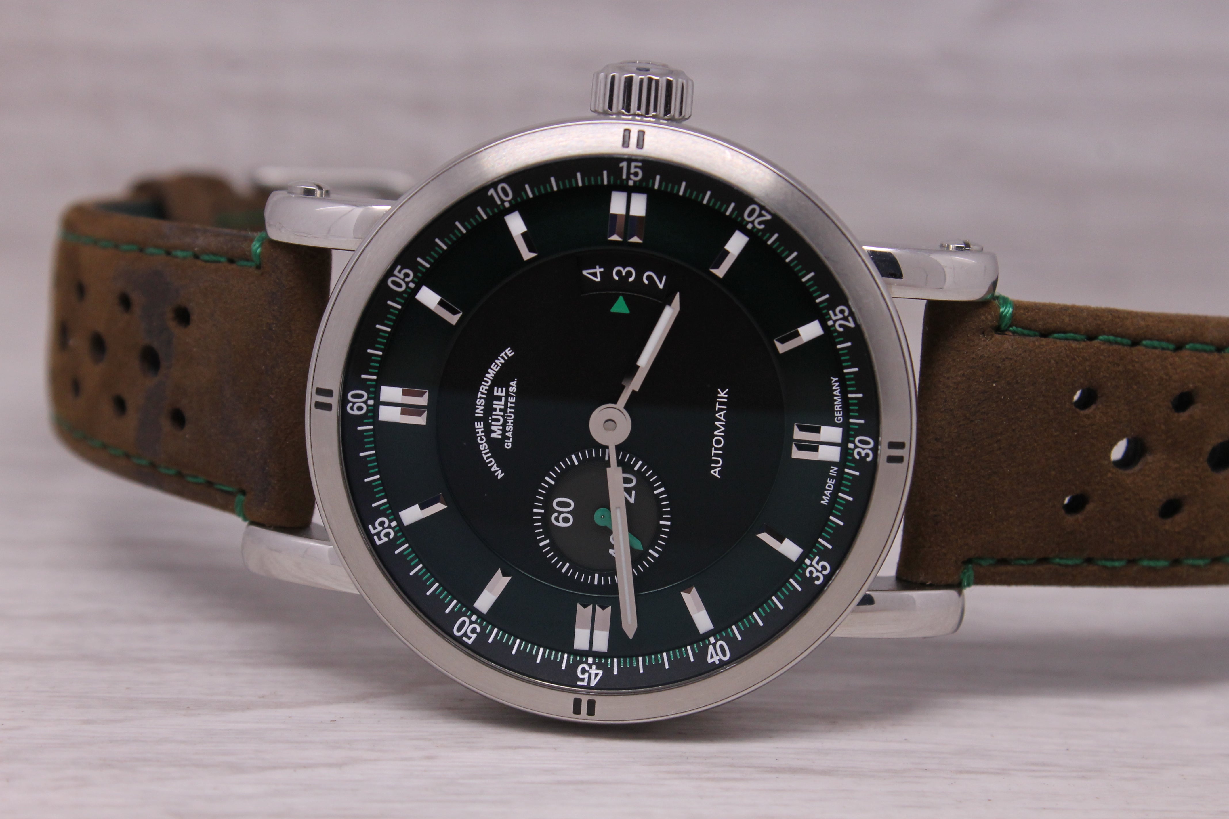 Muhle Glashutte Teutonia Sport II Mens 41mm Steel Automatic Watch M1-29-74-LB