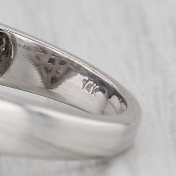 1ctw Diamond Loop Knot Bypass ring 14k White Gold 14k White Gold Size 7