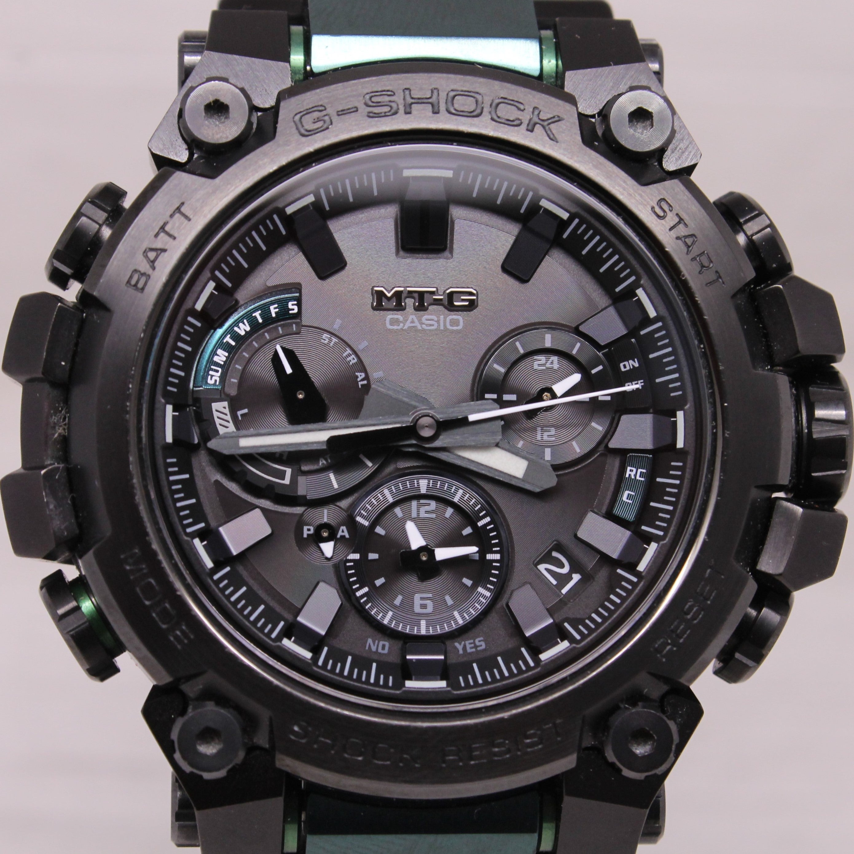 Casio G-Shock MTG-B3000 Chronograph 44mm Watch Steel Radio Solar Bluetooth
