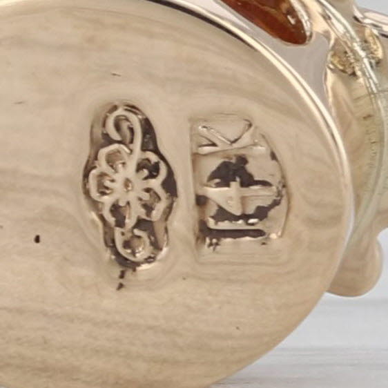 Old Victoria 0.45ct Amethyst Slide Bracelet Charm 14k Yellow Gold Vintage