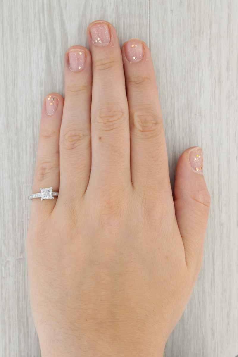 Tan New Tacori 0.39ctw Princess Diamond Engagement Ring Platinum Size 6.5