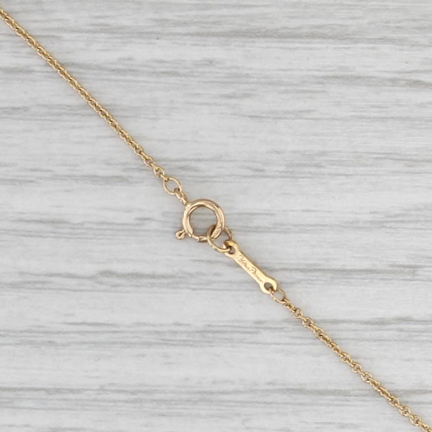 Tiffany Paloma Picasso Loving Heart Pendant Necklace w/ Box 18k Gold 16.5"