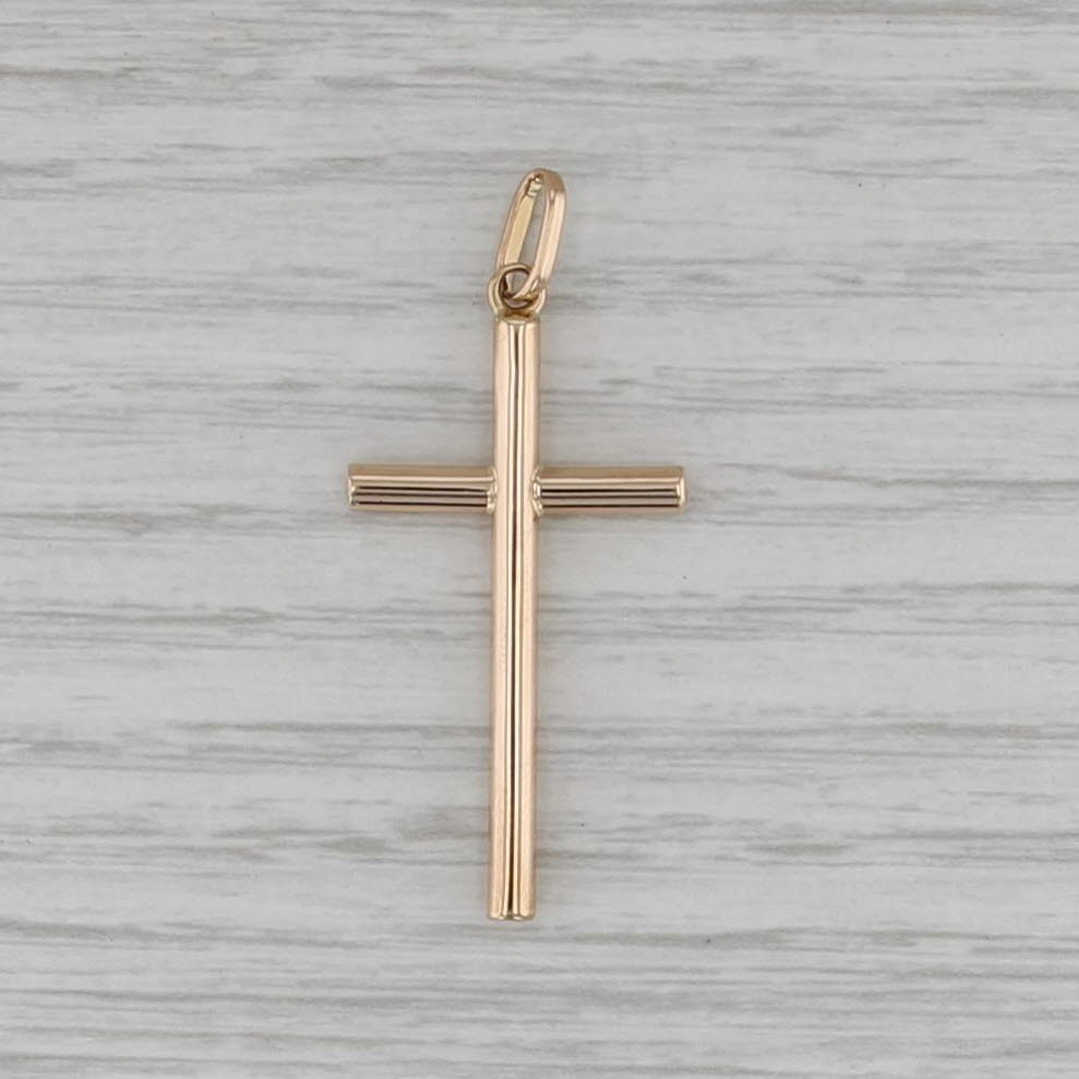 Cross Pendant 18k Yellow Gold Religious Jewelry