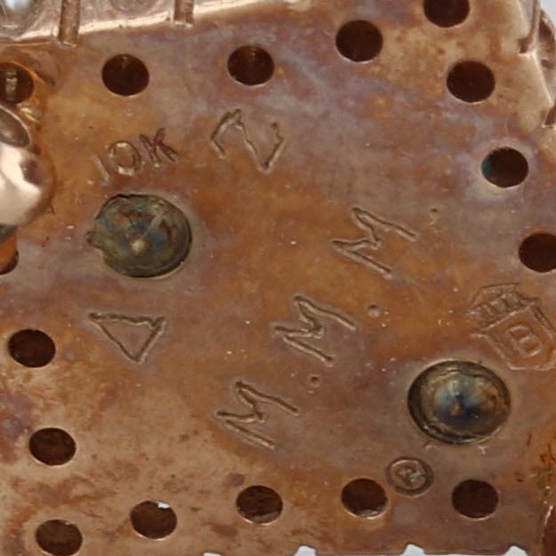 Kappa Alpha Theta Pin 10k Gold Pearls Diamond Stars Vintage Sorority Badge