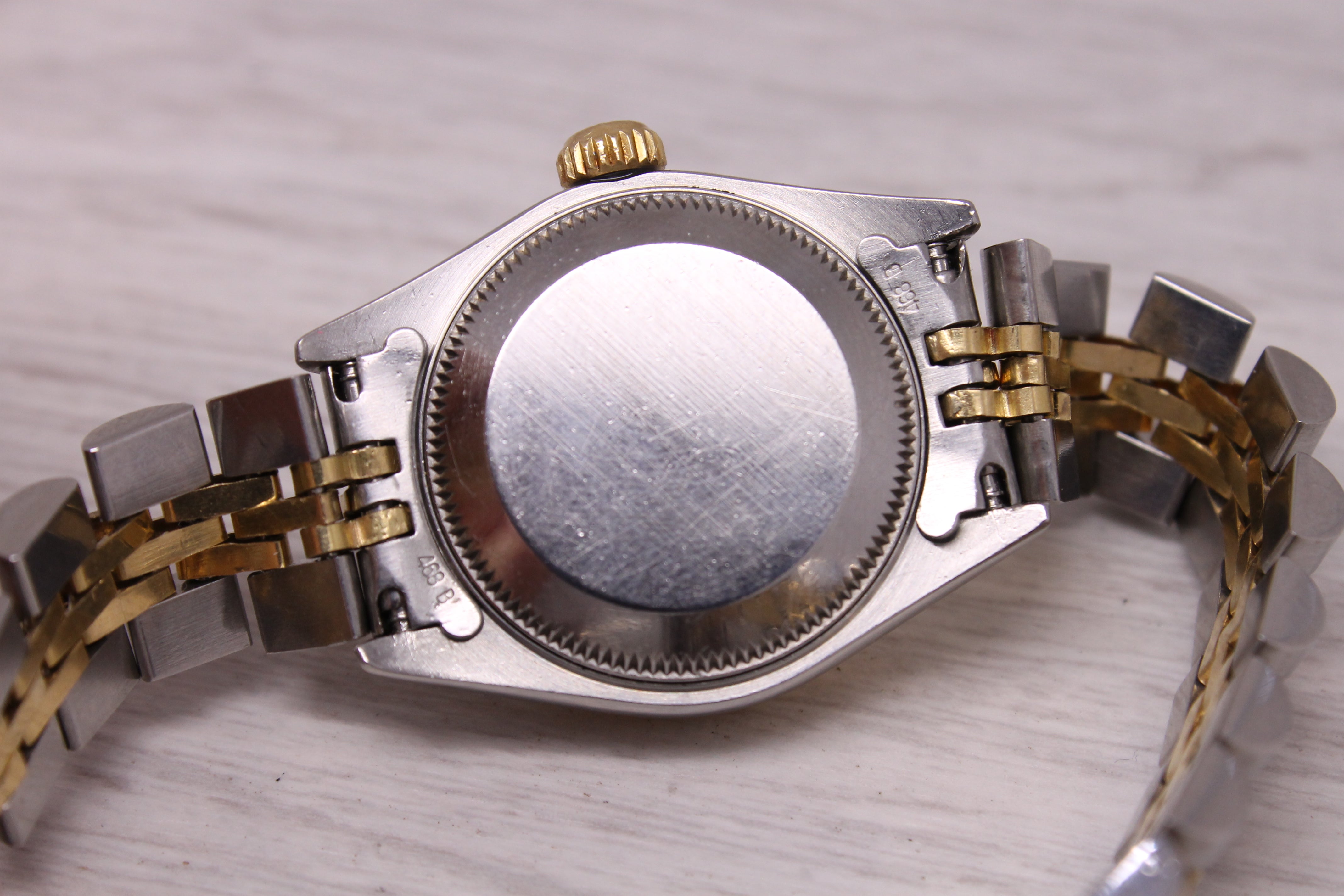 1996 Rolex Datejust Ladies 26mm Steel & 18k Automatic Watch Box & Papers