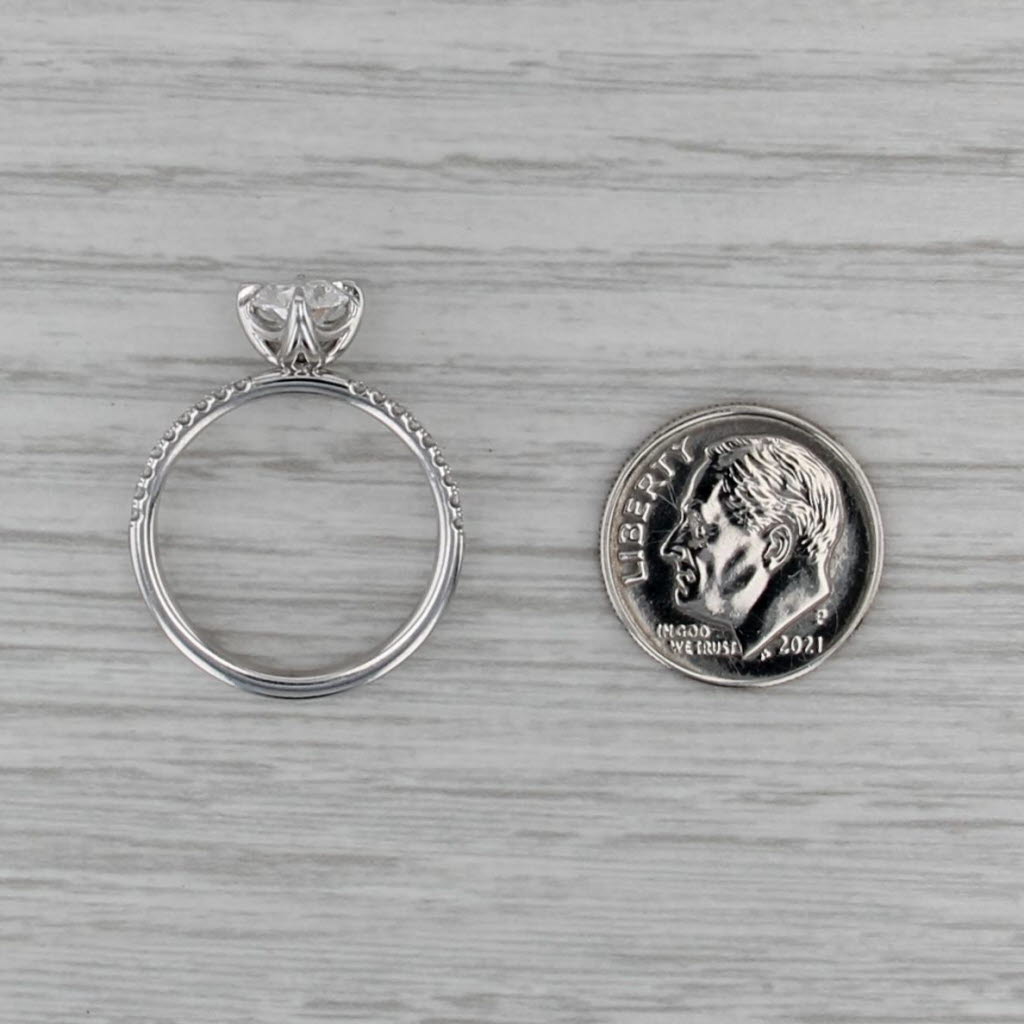 1.19ctw GIA Oval Diamond Engagement Ring 950 Platinum Size 7